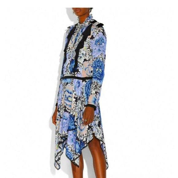 🌺COACH x Kaffe print midi dress size 6 - Picture 2 of 9